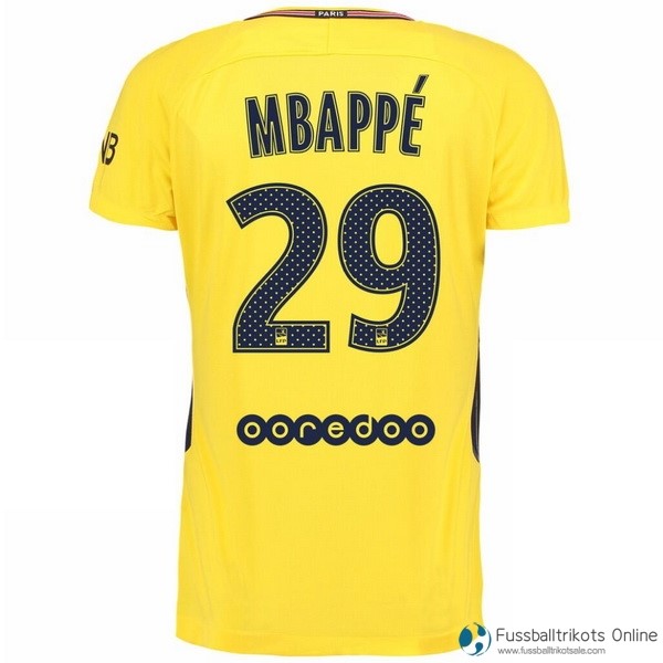 Paris Saint Germain Trikot Auswarts Mbappe 2017-18 Fussballtrikots Günstig